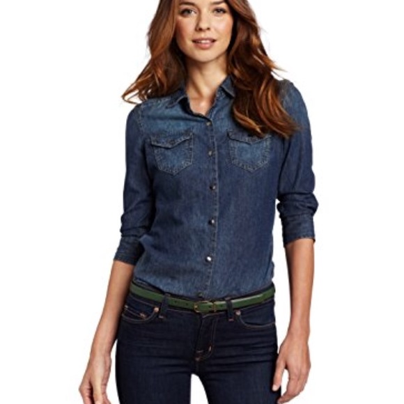 guess chambray shirt